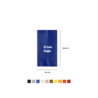 2-ply cotton napkins 33x33 cm fold 1/8