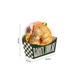 Cardboard bagel holder