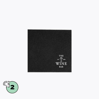 Airlaid napkins 24x24 cm black